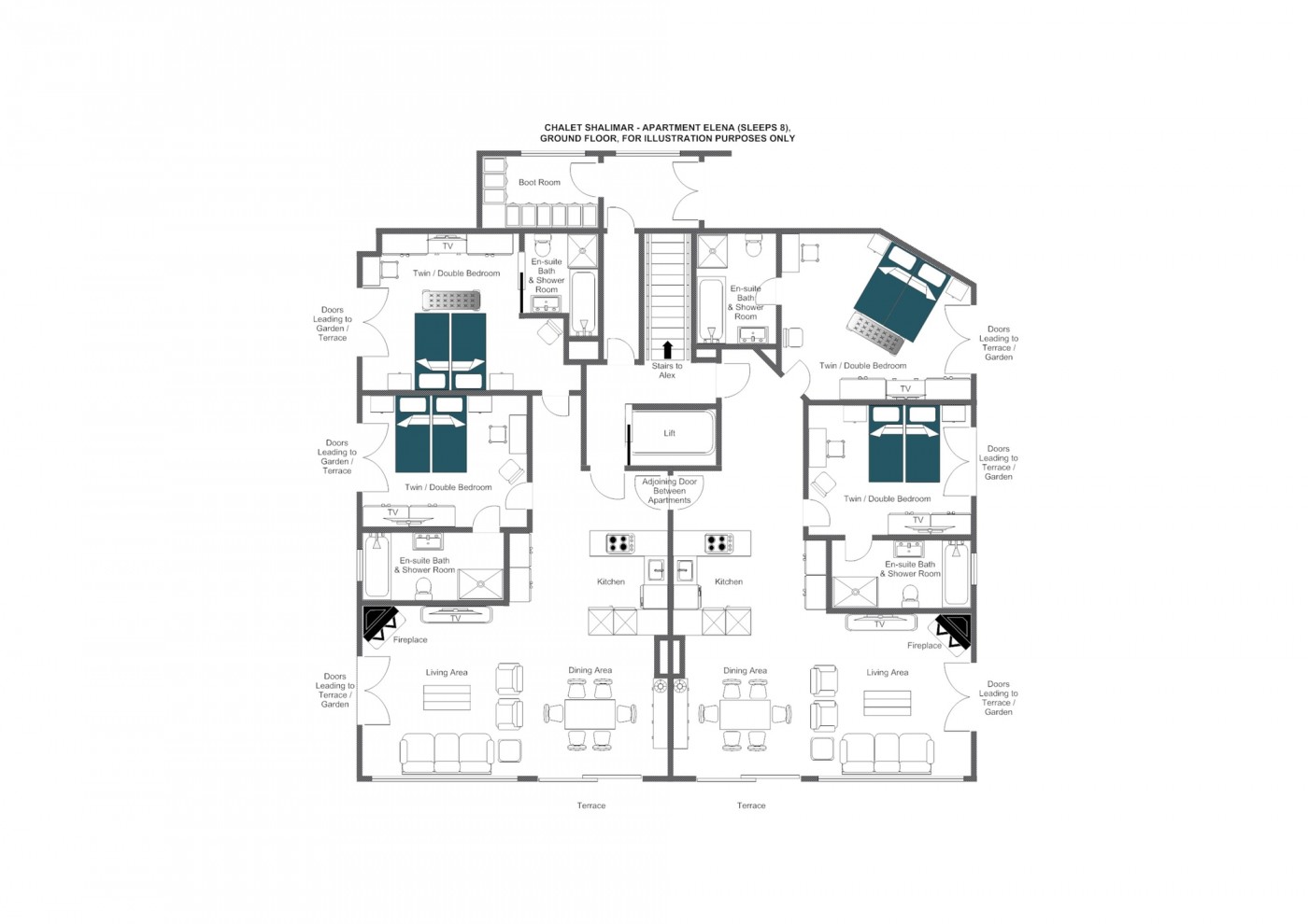 Elena Zermatt Floor Plan 1